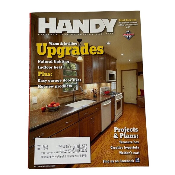 Handyman Club of America Magazine Vol 19 Issue 108  No 5 Oct Nov 2011 Home Upgra - Picture 1 of 9